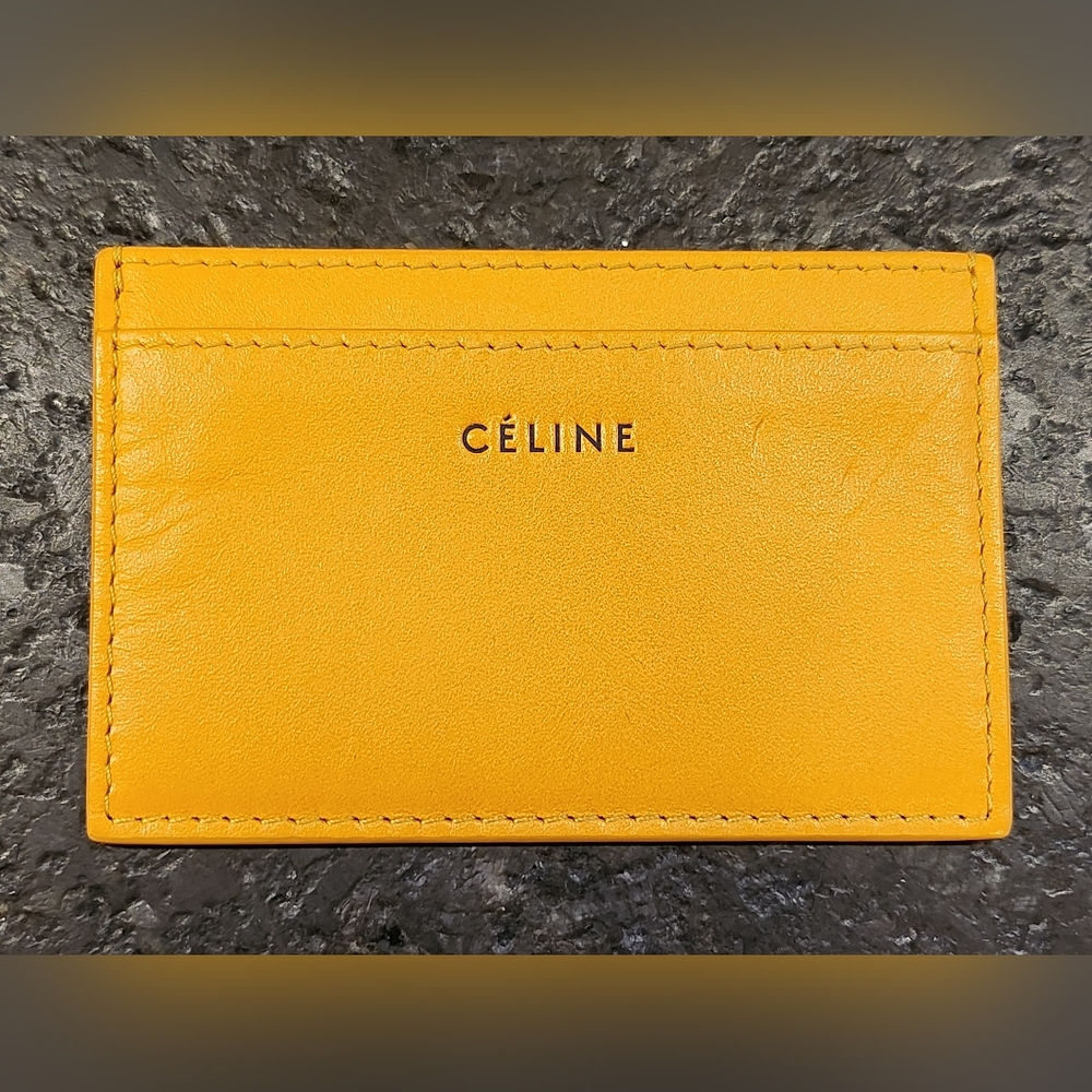 X SOLD X Celine Card Case Unisex Orange